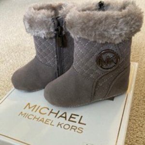 Michael Kors Baby Girl Zia Baby Keli Faux Fur Boots